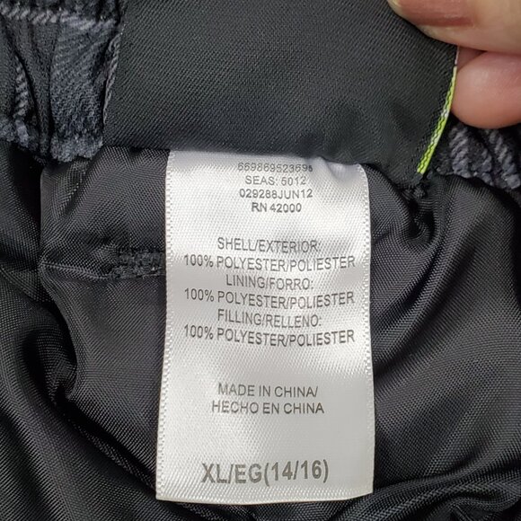 Athletech Kids Gray Black White Plaid Winter Snowpants Size XL (14/16) - Picture 15 of 16